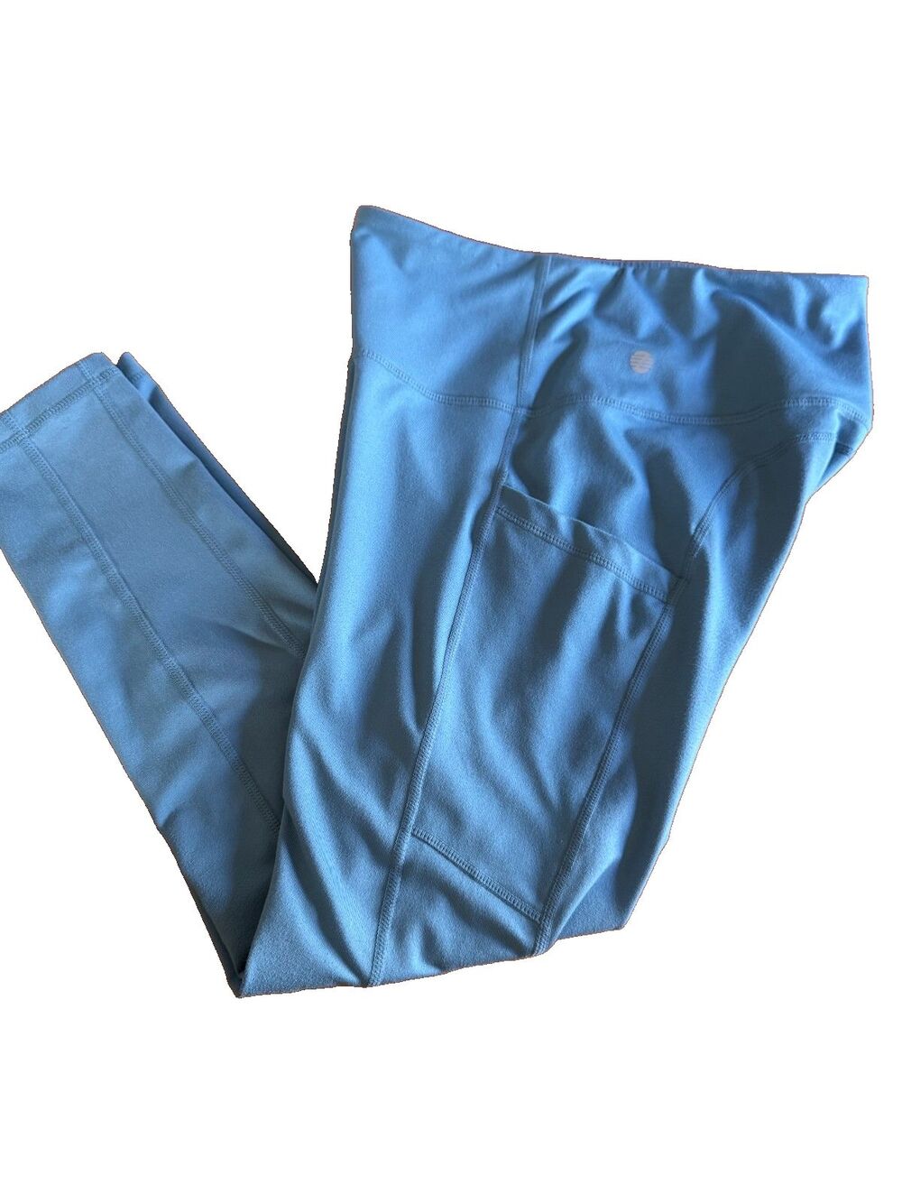 Z by Zella Women's High Waist Pocket 7/8 Leggings, Teal Seagate, Small